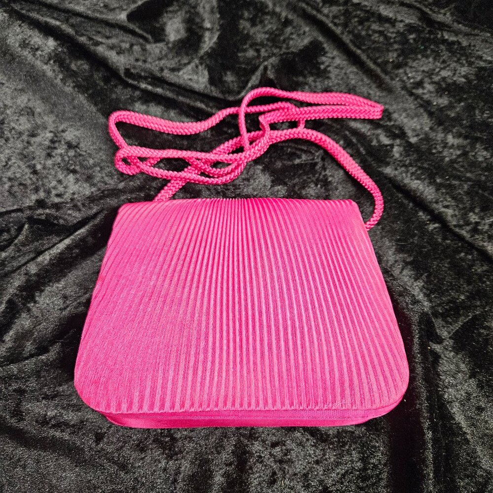 Pink Satin clutch purse